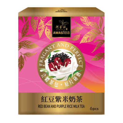 紅豆紫米奶茶-400