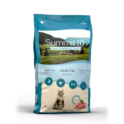 Summit10 森咪特 Grain Free 成貓無穀 皮毛保健 (雞肉+馬鈴薯) 3KG